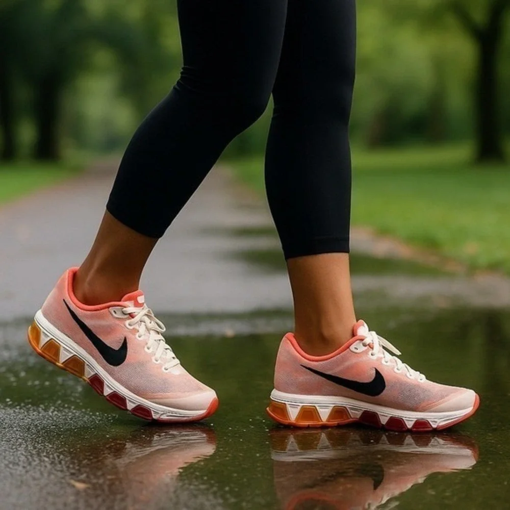 Nike Air Max Tailwind 6 Womens‎ 8 Running Shoes Atomic Orange Crimson 621226-106